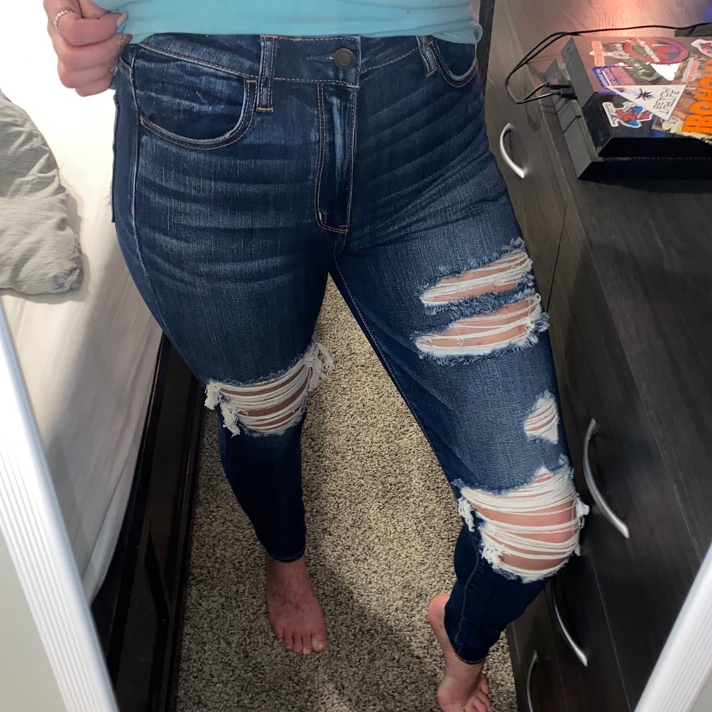 American Eagle super high waisted jeans NWOT